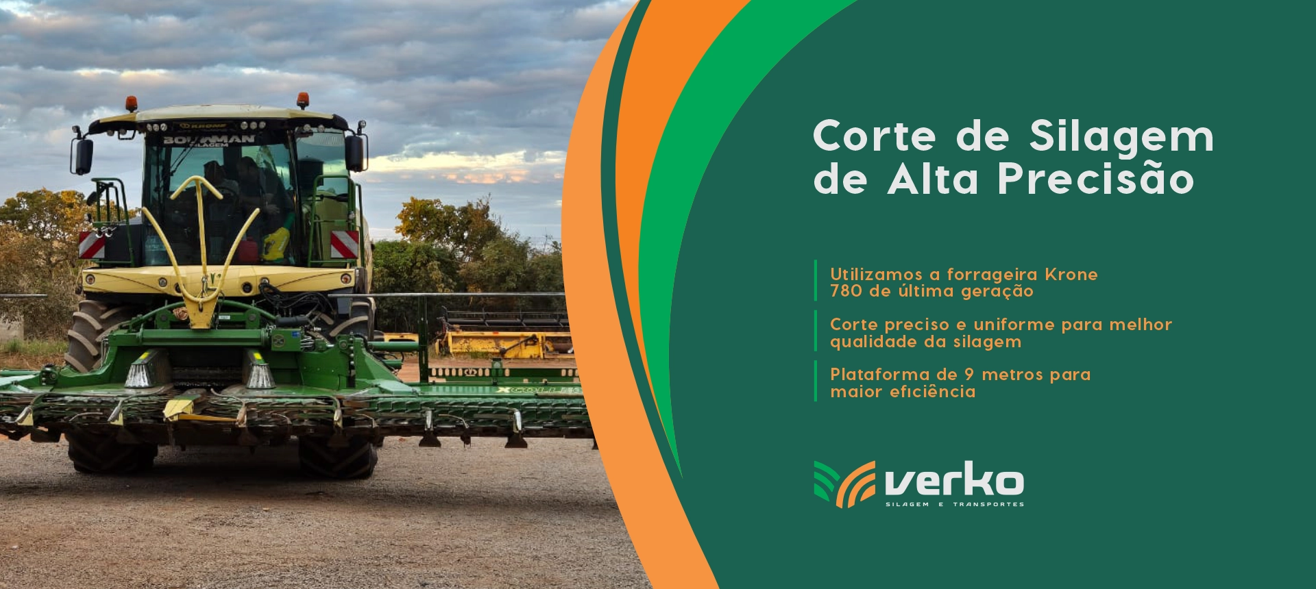 corte de silagem com forrageira krone 780.