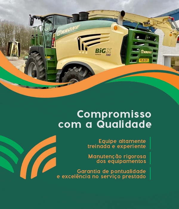 Equipe de profissionais treinados garantindo a qualidade da silagem.